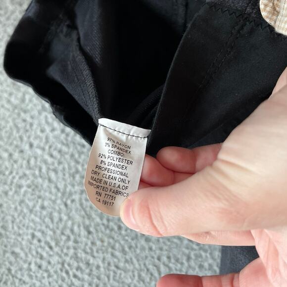 Betsy Johnson Pencil Mini Skirt Small Pull On Jersey Panel Black Cocktail Party - Picture 5 of 12